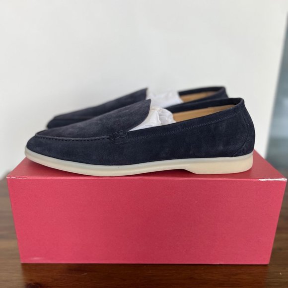 Scarosso Ludovico Blu Scamosciato Suede Loafers- BNIB - Picture 4 of 4